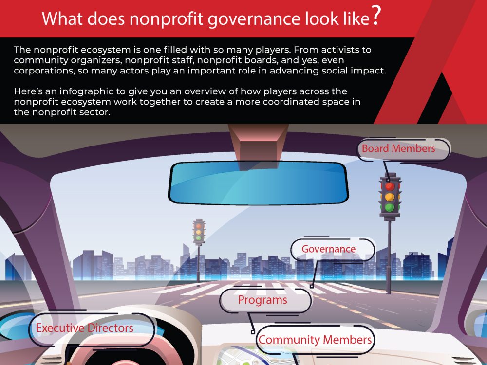 Nonprofit Management Streetscape Infographic